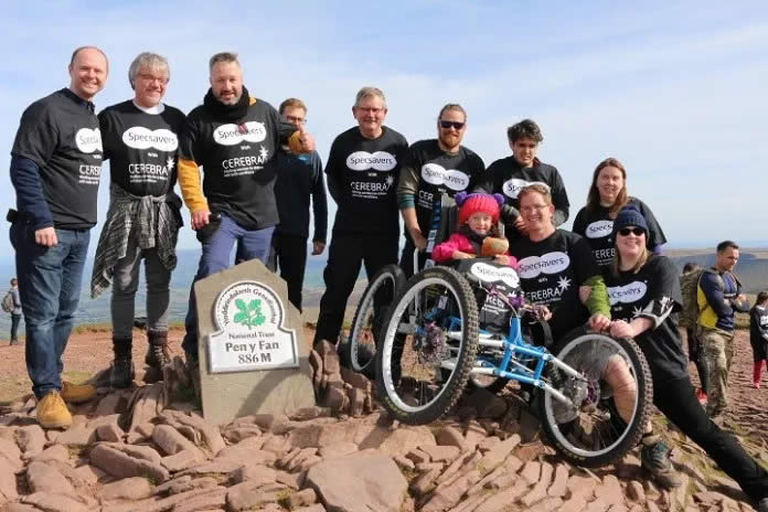 The CIC team and Imogen atop Pen y Fan, South Wales’ highest peak